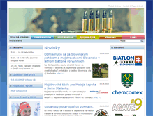 Tablet Screenshot of biatlonvyhne.com